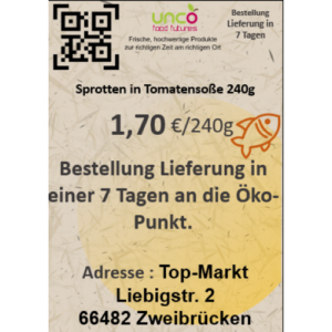 Sprotten in Tomatensoße 240g