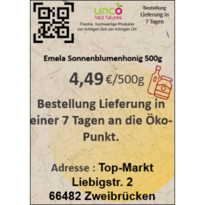 Emela Sonnenblumenhonig 500g