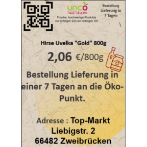 Hirse Uvelka "Gold" 800g