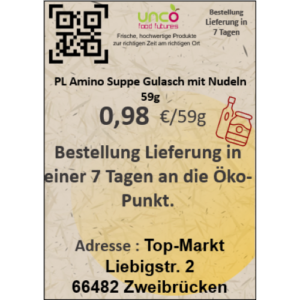 PL Amino Suppe Gulasch mit Nudeln 59g