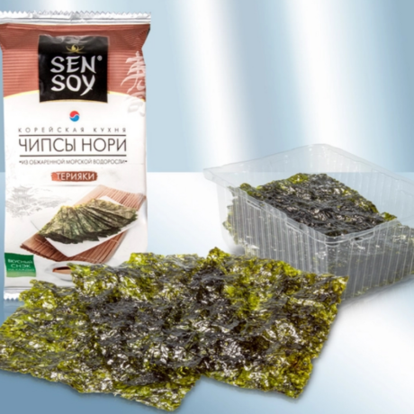 Snack aus Nori, geröstet, mit Sojasoße 5 g