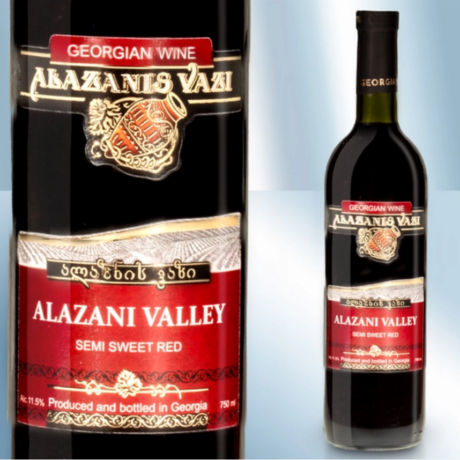 Rotwein "Alazani Valley", lieblich, 11,5%, 750ml