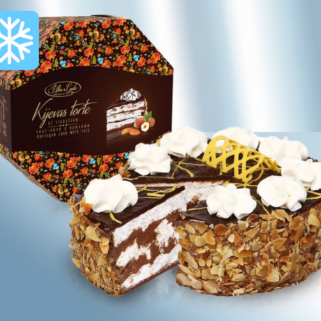 Schichttorte nach Kiev-Art, mit Mandeln und Haselnüssen 650 g