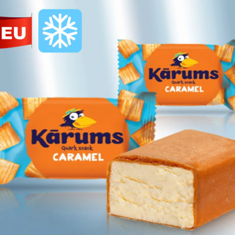 Quarkriegel mit Karamellgeschmack, tiefgefroren 45g