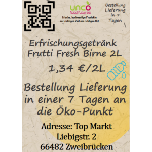 Erfrischungsgetränk Frutti Fresh Birne 2L