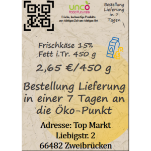 Frischkäse 15% Fett i.Tr. 450 g