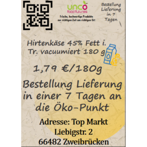 Hirtenkäse 45% Fett i.Tr.  vacuumiert 180 g