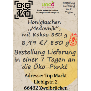 Honigkuchen "Medovnik", mit Kakao 850 g
