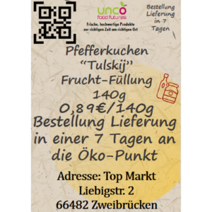 Pfefferkuchen "Tulskij" Frucht-Füllung 140g