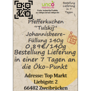 Pfefferkuchen "Tulskij" Johannisbeere-Füllung 140g