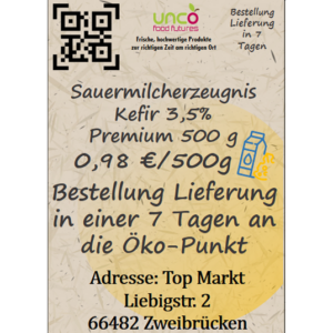 Sauermilcherzeugnis Kefir 3,5%  Premium 500 g